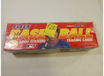 Fleer Baseball Logo Stickers &trading Cards Complete 1989 Set Unopened & Sealed