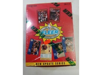 1991-1992 Fleer NBA Basketball Cards, 36ct New In Sealed Box