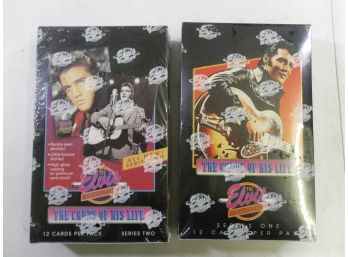 (Lot Of 2) Elvis Collection Trading Cards / Series I And II - Sealed Retail Display Boxes