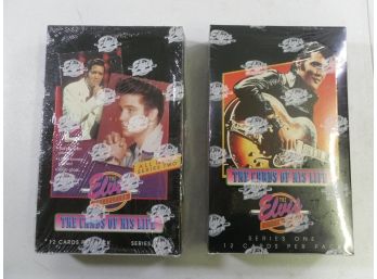 (Lot Of 2) Elvis Collection Trading Cards / Series I And II - Sealed Retail Display Boxes (#2)