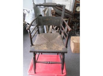 Small Armchair With Caned Seat