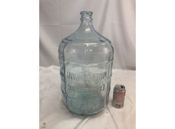 Vintage Glass Water Carboy -- Eagle Spring Water Company