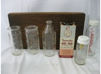 (lot Of 7) Vintage Baby Bottles