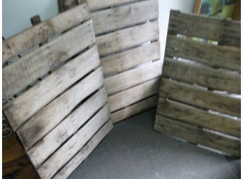 (Lot Of 3) Fruit Crate Sides - For Decor Or Repurposing