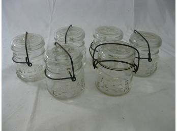 (lot Of 6) Older Atlas Canning Jars