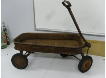 Vintage Wagon - Rusty But Wheels Turn Freely