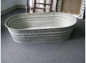 Wheeling Oblong Galvanized Tub