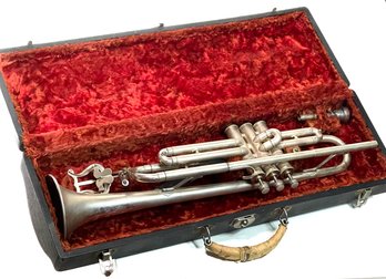 1930s Pan American Cavalier Trumpet (Pea Shooter Style) - Beautiful Silver Finish