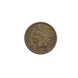 1902 Indian Head Cent Penny US Coin
