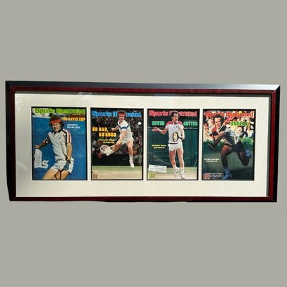Four Framed Sports Illustrated Covers Featuring  John McEnroe
