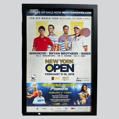 ATP World Tour: New York Open February, 2018 Framed Poster