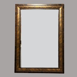 Copper Washed  Wood Frame Mirror, Made In Canada