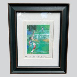 LeRoy Neiman, Robert F Kennedy Pro Celebrity Tennis Tournament, Framed Print
