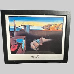 Framed Poster Of Salvador Dali's The Persistence Of Time