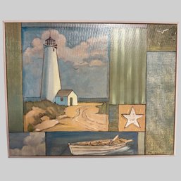 Paul Brent, Lighthouse Print On Board, Art Print