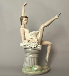 Zephir Lladro Hand Made In Spain Large Figurine Of Ballerina, C. 1980
