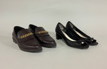 Two Pairs Of Designer Shoes: Rebecca Minkoff And Carlo Pazolini, Womens Size 8-8.5