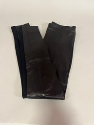 Theory Womens Black Leather Pants Size Small
