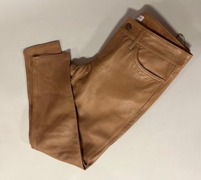 Gap Womens Tan Leather Pants Size 28/6