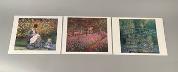 Three Claude Monet (1840-1926) Museum Prints