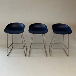 Set Of Three HAY 'About-A-Stool' Counter Stools
