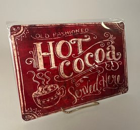Hot Cocoa Served Here Metal Novelty Sign
