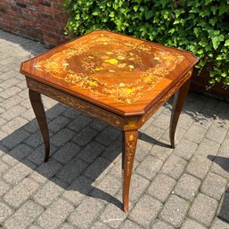 Marquetry Multi-Games Table, Possibly Italian Made, Modern - Including Chess And Roulette