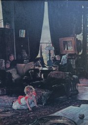 Photo Reproduction Print Of A Painting By James Tissot, Hide And Seek