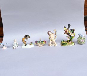 7 Small Porcelain Decorative Items