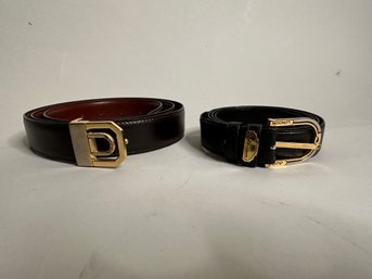 Dunhill Leather Belt And Genuine Italian Leather Belt