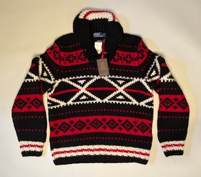 Polo Ralph Lauren Aztec Southwest Shawl/Cardigan Sweater