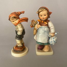 Two Hummels: Girl And Boy