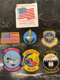 Group Of Six Vintage Air Force Patches From Various Airlift Squadrons