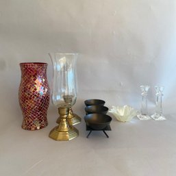 Group Of 7 Candle Holders, Modern