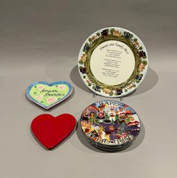 Group Of Seven Of Celebration Plates