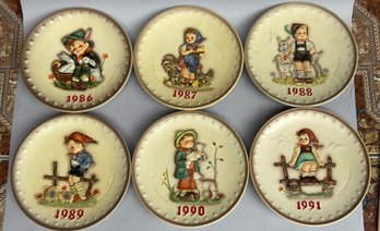 Six Annual Hummel Plates, 1986-1991