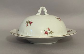 Porcelain Covered Butter Dish, By Cherry China, Japan