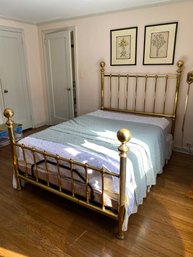 Charles P Rogers Full Size Brass Bed, Circa 1995