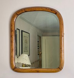 Oak Wood Frame Arched Wall Mirror