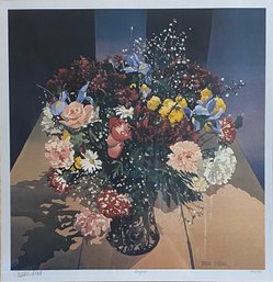 Byron Birdsall, Bouquet, Colored Lithograph, Edition 429 / 950