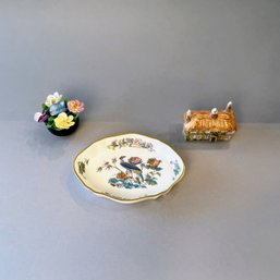 Group Of Small Decorative Items By Wedgwood, Coalport And Handy Cottage
