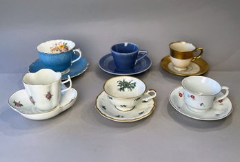 Group Of Tea Cups And Saucers Including Coalport And Herend