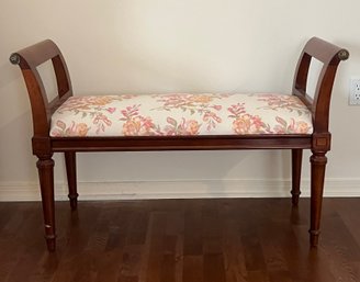 French Neo-Classical Style Upholstered Window Bench