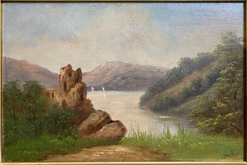Jackson, Mountain Landscape With River, 20th Century