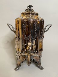 Reed And Barton Silver Plate Hot Water Urn, Circa 1880