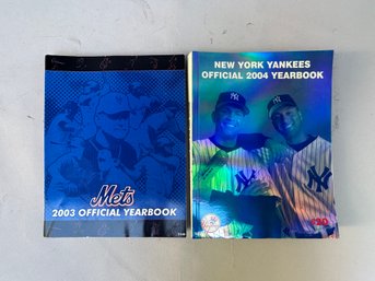 Baseball Yearbooks:  Mets 2003 Official Yearbook & New York Yankees Official 2004 Yearbook
