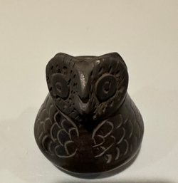 Blackware Pottery Owl Pot