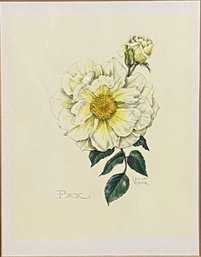 Louisa Rawle, Pax Flower Print On Paper *