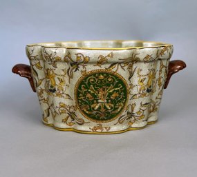 Ceramic Glazed Cachepot, Modern