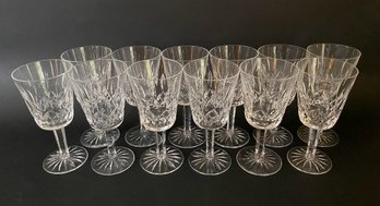 Partial Set Of 11 Waterford Lismore Water Goblets